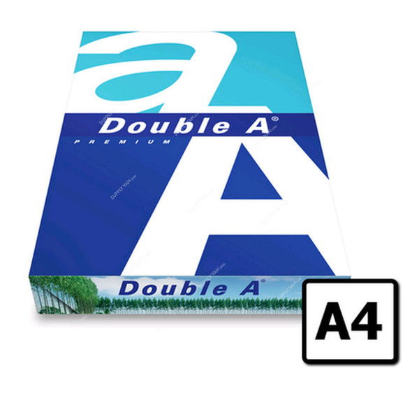 Double A Premium Photocopy Paper, AA500, A4, 80 GSM, White, 500 Pcs/Pack