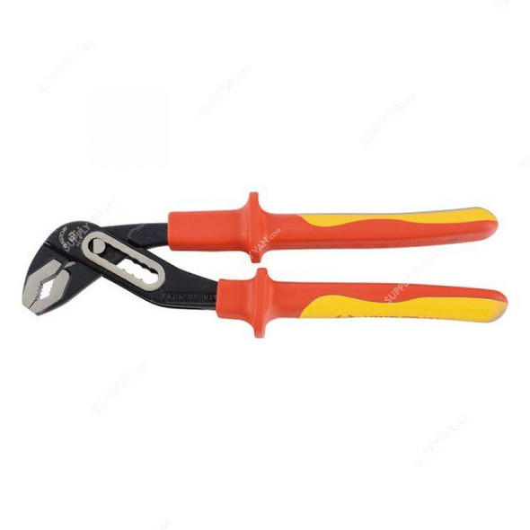 Kingtony Insulated V-Jaw Water Pump Plier, 651610A, 10 Inch Length