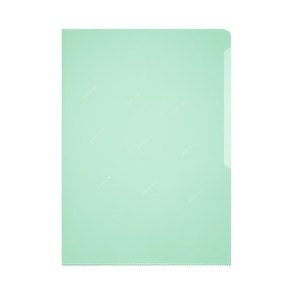 Durable Transparent File Folder, 233905, PVC, A4, Green, 50 Pcs/Box