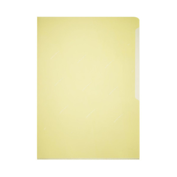 Durable Transparent File Folder, 233904, PVC, A4, Yellow, 50 Pcs/Box