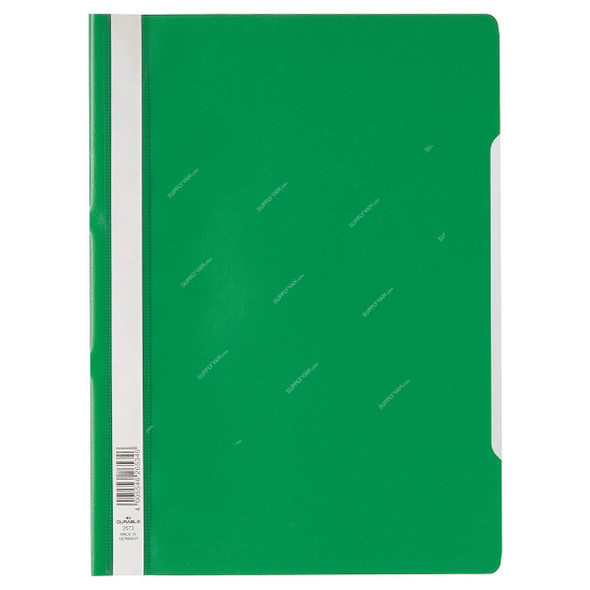 Durable File Folder, 257305, Plastic, A4, Green, 50 Pcs/Box