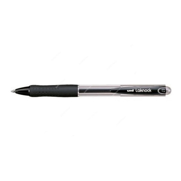 Uni-Ball Ballpoint Pen, SN100F, Lacknock, 0.7MM, Black, 12 Pcs/Pack