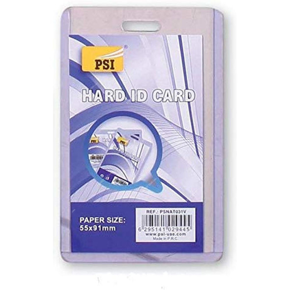 PSI Hard ID Card Holder, PSNAT031V, 55 x 91MM, Vertical