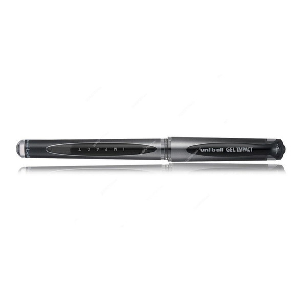 Uni-Ball Gel Pen, UM153S, Gel Impact, 1MM, Black, 12 Pcs/Pack