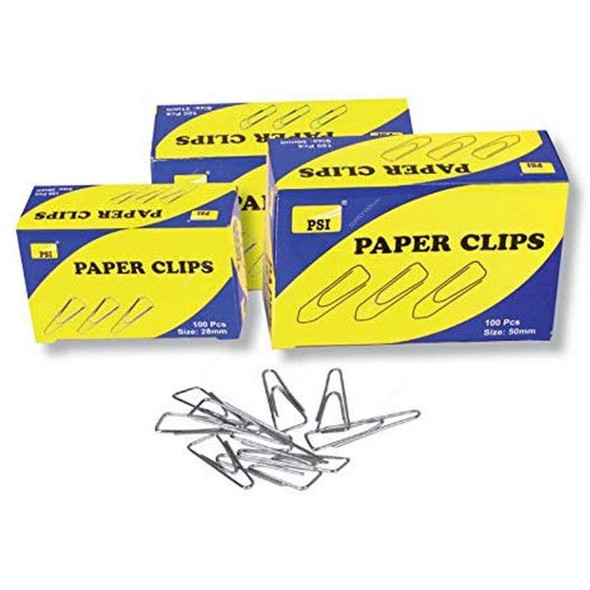 PSI Nickel, Paper Clip, PSPCYLP000-31, Triangle, 31MM, Silver, 100 Pcs/Pack
