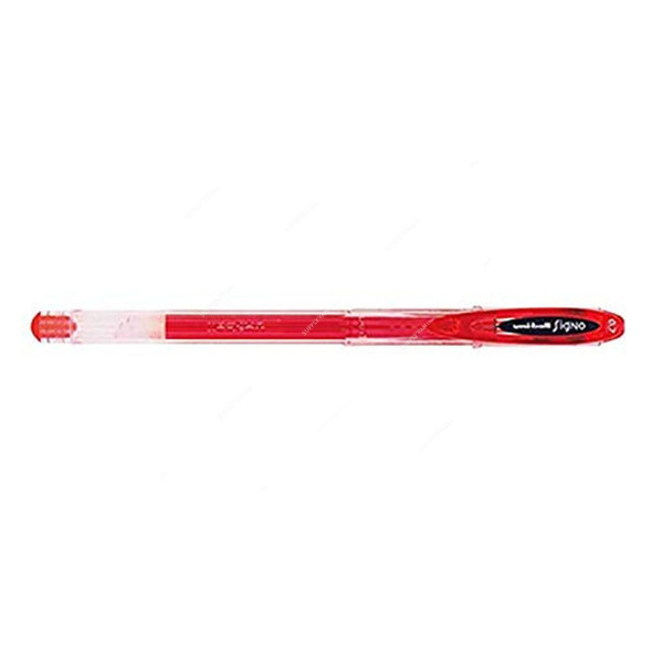 Uni-Ball Roller Ball Pen, UM100, Signo, 0.7MM, Red, 12 Pcs/Pack