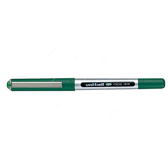 Uni-Ball Roller Ball Pen, UB150, Eye, 0.5MM, Green, 12 Pcs/Pack