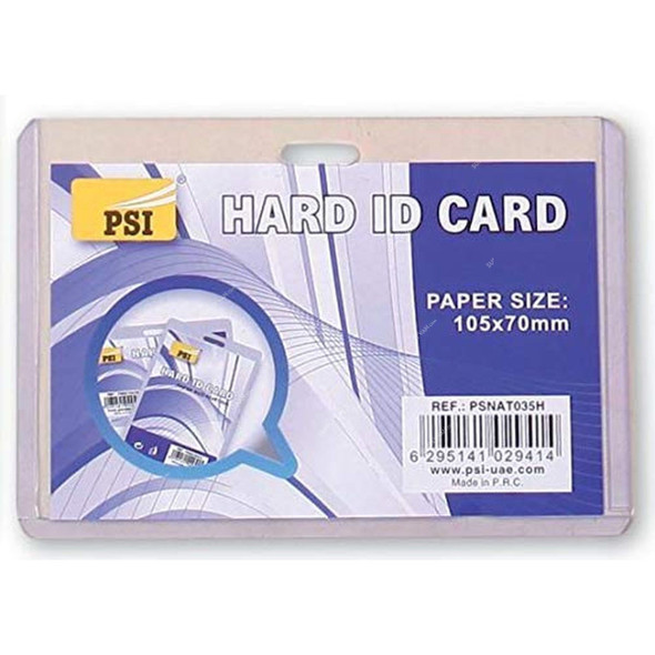 PSI Hard ID Card Holder, PSNAT035H, 105 x 70MM, Horizontal