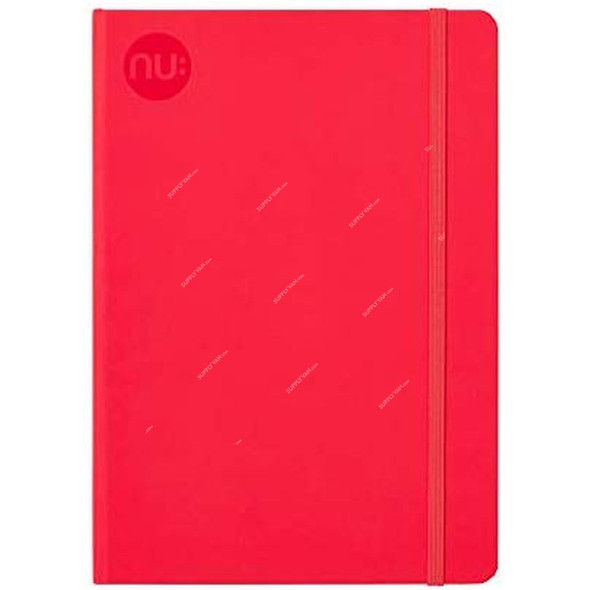 Nuco Journal Notebook, Spectrum, A5, 80 Gsm, 160 Pages, Red