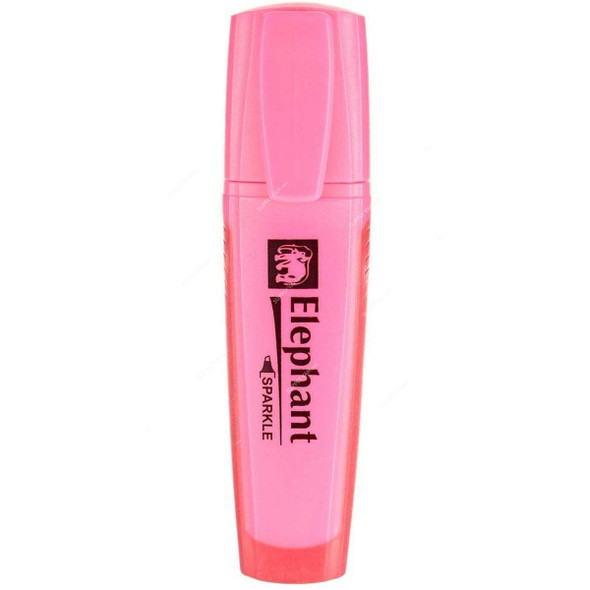 Elephant Highlighter, Sparkle, 2-5MM, Pink, 8 Pcs/Pack