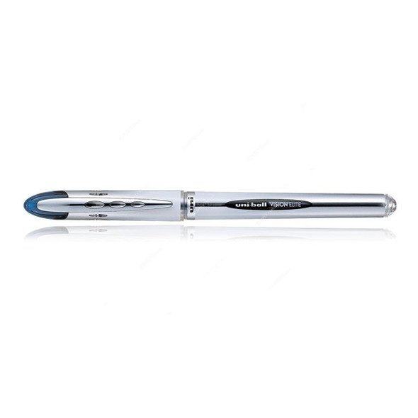 Uni-Ball Roller Ball Pen, UB200, Vision Elite, 0.8MM, Blue, 12 Pcs/Pack