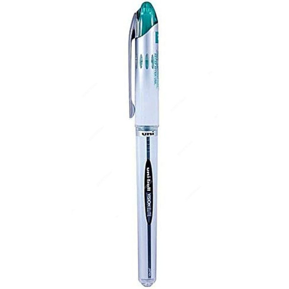 Uni-Ball Roller Ball Pen, UB200, Vision Elite, 0.8MM, Green, 12 Pcs/Pack