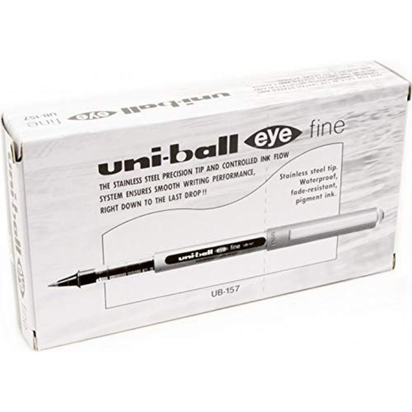 Uni-Ball Roller Ball Pen, UB157, Eye, 0.5MM, Black, 12 Pcs/Pack