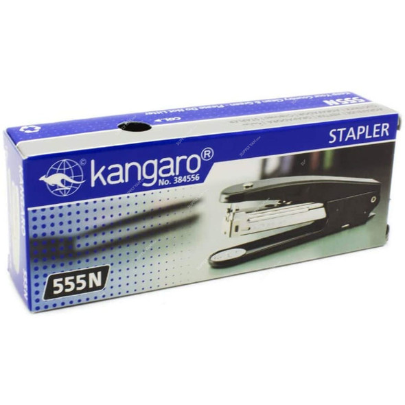 Kangaro Stapler, 555N, 20 Sheets, Black