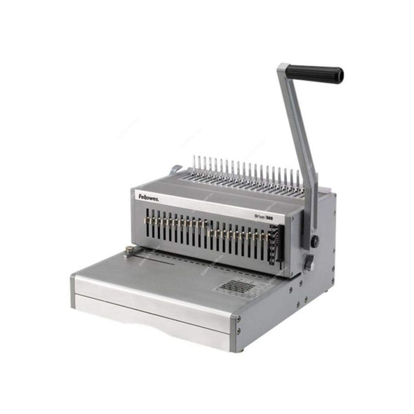 Fellowes Manual Comb Binding Machine, 5642601, Orion 500, 500 Sheets, Grey