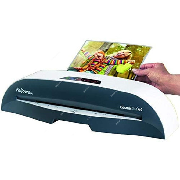 Fellowes Pouch Laminating Machine, 5725001, Cosmic 2, A4, 90 x 450MM, Black and White
