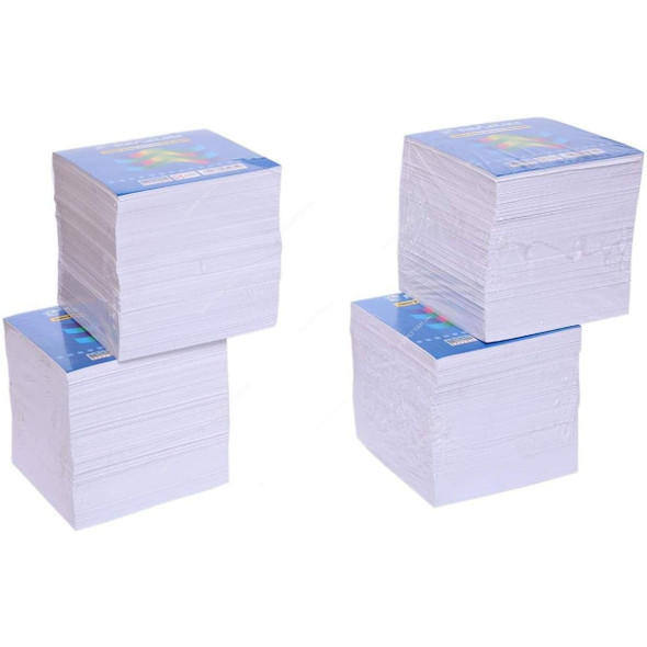 Sinarline Jumbo Block Memo Cube Set, LL02344, White, 3480 Sheets, 4PCS