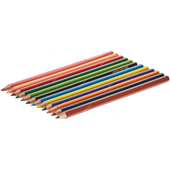 Masterart Color Pencil, 108519, Multicolor, 12 Pcs/Pack