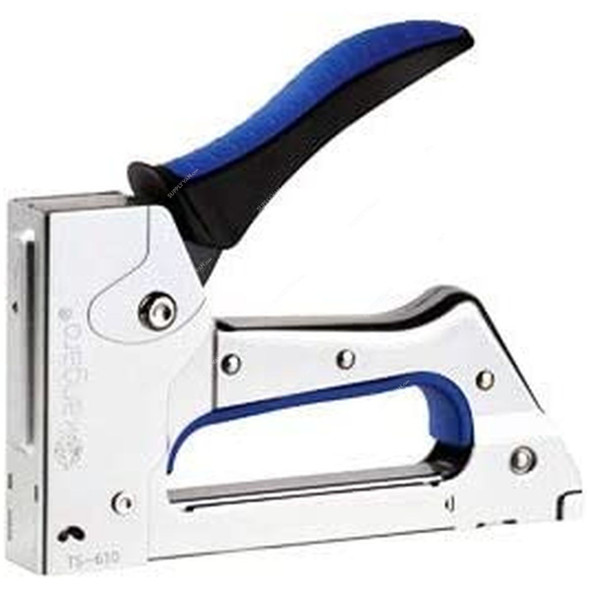 Kangaro Gun Tacker Stapler, TS-610, Steel, Silver