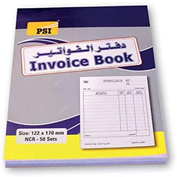 PSI Invoice Book, PSCIIB-50, 122 x 170MM, 50 Sheets