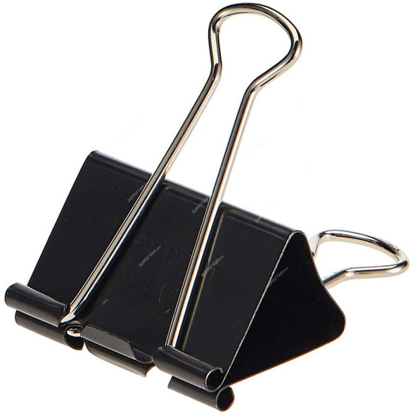 Elephant Binder Clip, E111, 25MM, Black, 12 Pcs/Box