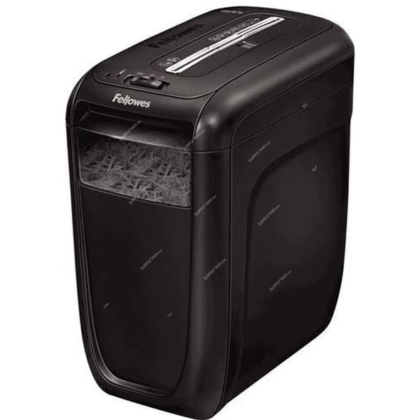 Fellowes Paper Shredder, 60CS, Powershred, Cross-Cut, 10 Sheets, Black