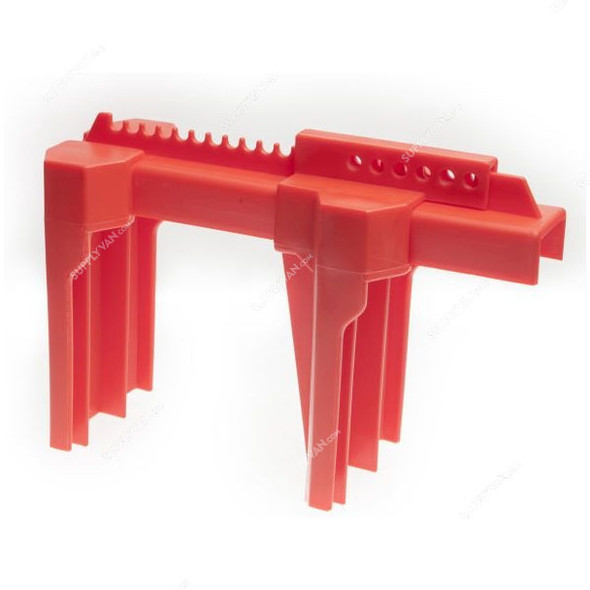 Loto-Lok Ball Valve Lockout, VL-BV-50200TL, Polypropylene, 50-200MM, Red Loto-Lok Ball Valve Lockout, VL-BV-50200TL, Polypropylene, 50-200MM, Red