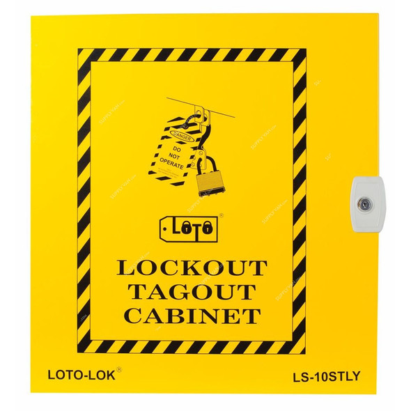 Loto-Lok Lockout Station, LS-10STLY, 600 x 550MM, Yellow