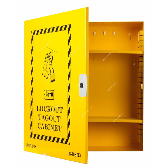 Loto-Lok Lockout Station, LS-10STLY, 600 x 550MM, Yellow