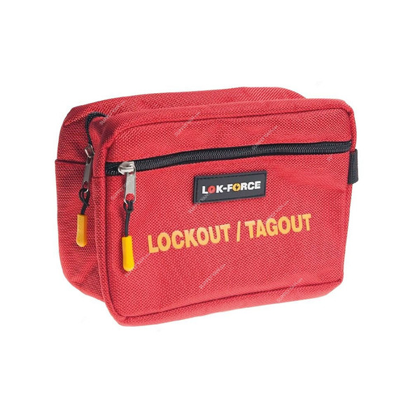 Lok-Force Lockout Tagout Belt Pouch, BG-RD21BP, Polyester, 20.5 x 10CM