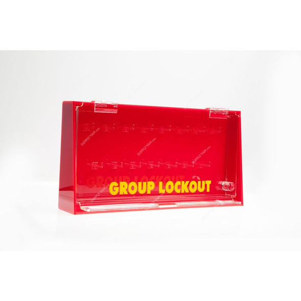 Group Lock Box, GLB-AR15KH, Acrylic, 400 x 190MM, Red