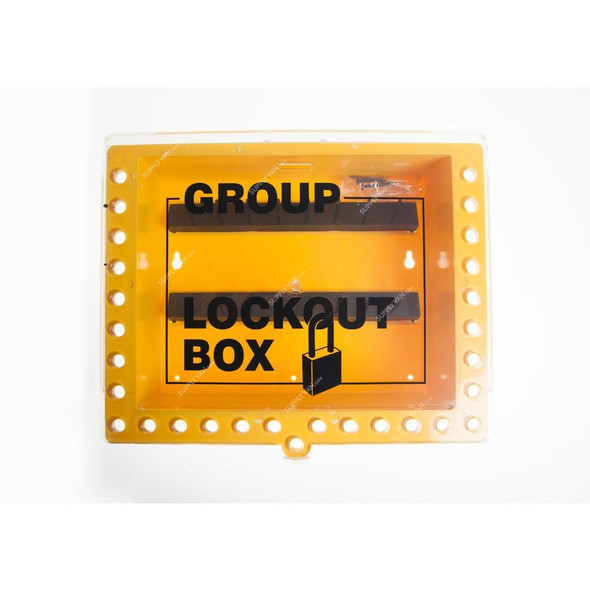 Group Lock Box, GLB-WMY-SLIDE, 320 x 270MM, Yellow