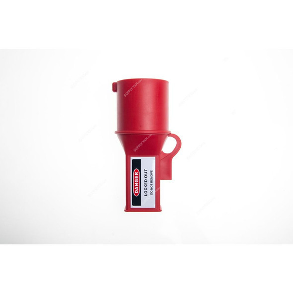 Pin and Sleeve Industrial Socket Lockout, PSL-M44, 44MM, Red