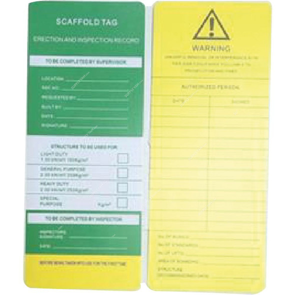 Loto-Lok Scaffolding Tag Insert, TAG-SCAF-THI, 310 x 90MM