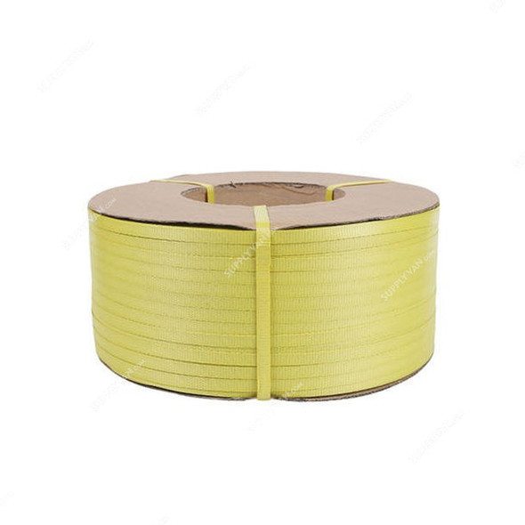 PP Strap Roll, Polypropylene, 0.8MM Thk, 15MM Width, 10 Kg, Yellow