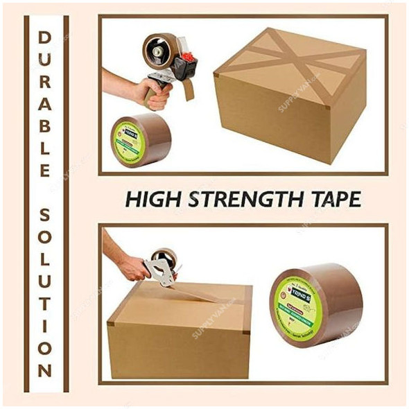 Brown Packing Tape, 48MM Width x 100 Yards Length, 36 Pcs/Box