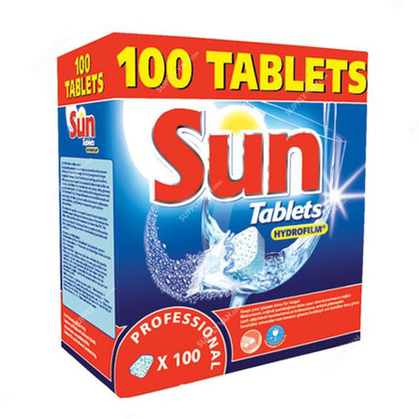 Diversey Sun Professional Dishwasher Tablet, 101100937, 100 Tablets/Pack