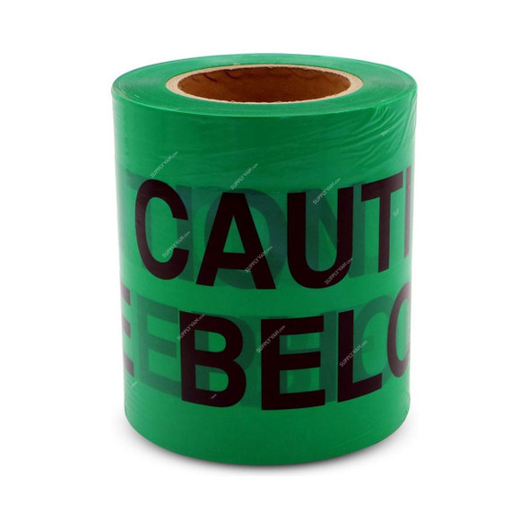 Telephone Caution Tape, 6 Inch x 200 Mtrs, Green