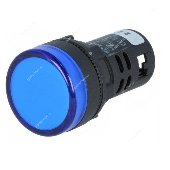 Auspicious LED Pilot Lamp, L22, 220V, 22MM, Blue