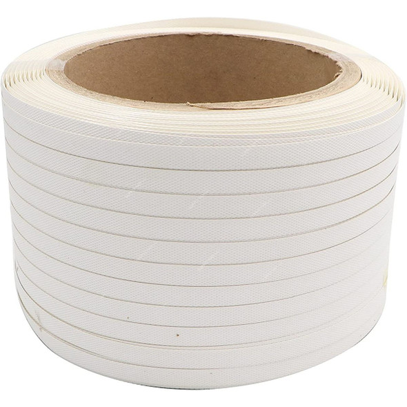 PP Strap Roll, Polypropylene, 12MM Width, 4.5 Kg, White