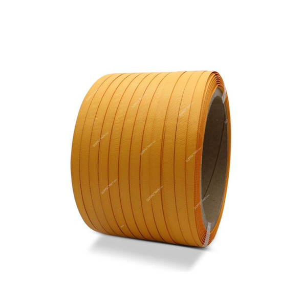 PP Strap Roll, Polypropylene, 19MM Width, 4.5 Kg, Yellow