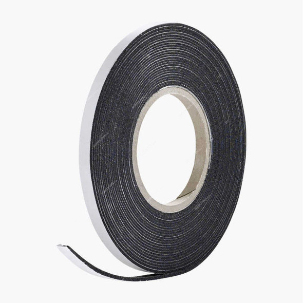 Double Side Foam Tape, 3MM Thk, 12MM Width x 5 Mtrs Length, Black/White