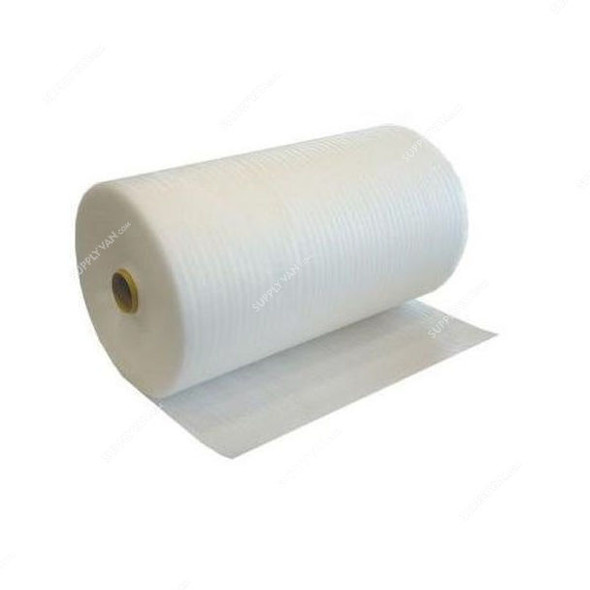 Foam Roll, Polyethylene, 2MM Thk, 1.5 Mtrs Width x 100 Yards Length