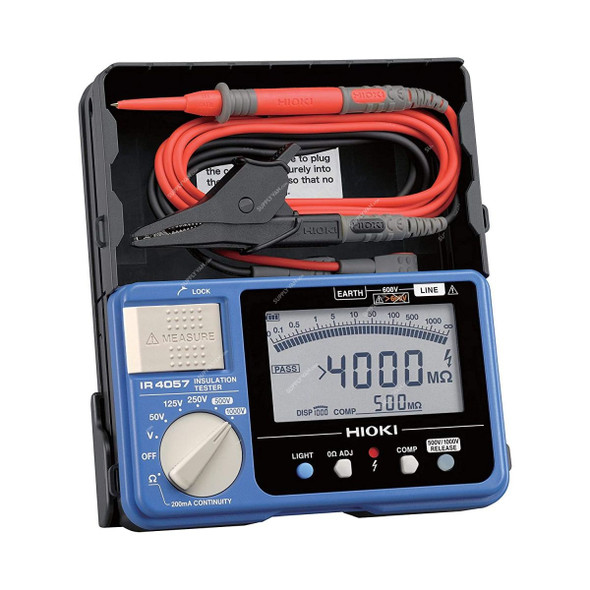 Hioki Digital Insulation Tester, IR4057-20, 660V