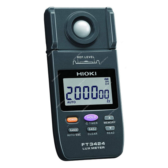 Hioki Digital Light Meter, FT3424, 200K Lux