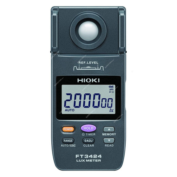 Hioki Digital Light Meter, FT3424, 200K Lux