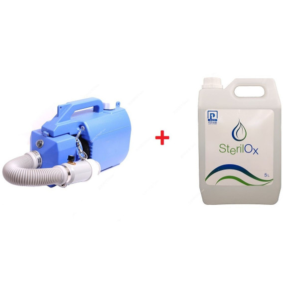 Intercare Ergonomic ULV Fogger Machine With Sterilox Disinfectant Solution, Combo Offer