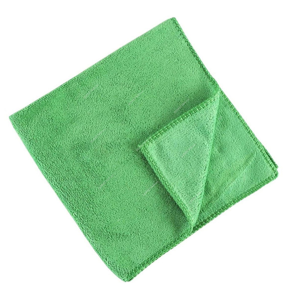 Intercare Cleaning Cloth, Microfiber, 40 x 40CM, Green, 4 Pcs/Pack