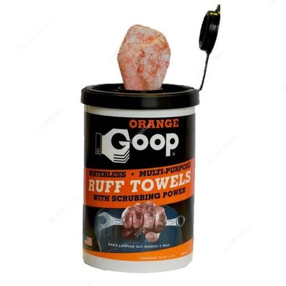 Goop Multi Purpose Ruff Towels, No-950, 10 x 12 Inch, 72 Towels/Pack