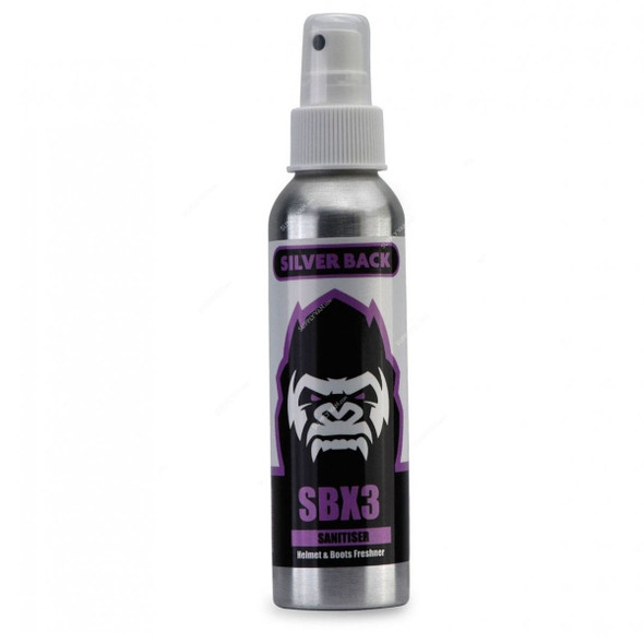 Silver Back Helmet Sanitizer, SBX3, 125ML